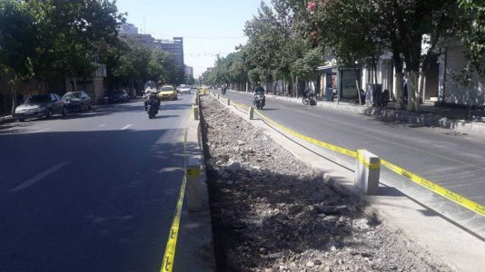 اجرای آخرین پازل رفیوژ میانی خیابان فردوسی - خبرگزاری مهر | اخبار ایران و جهان
