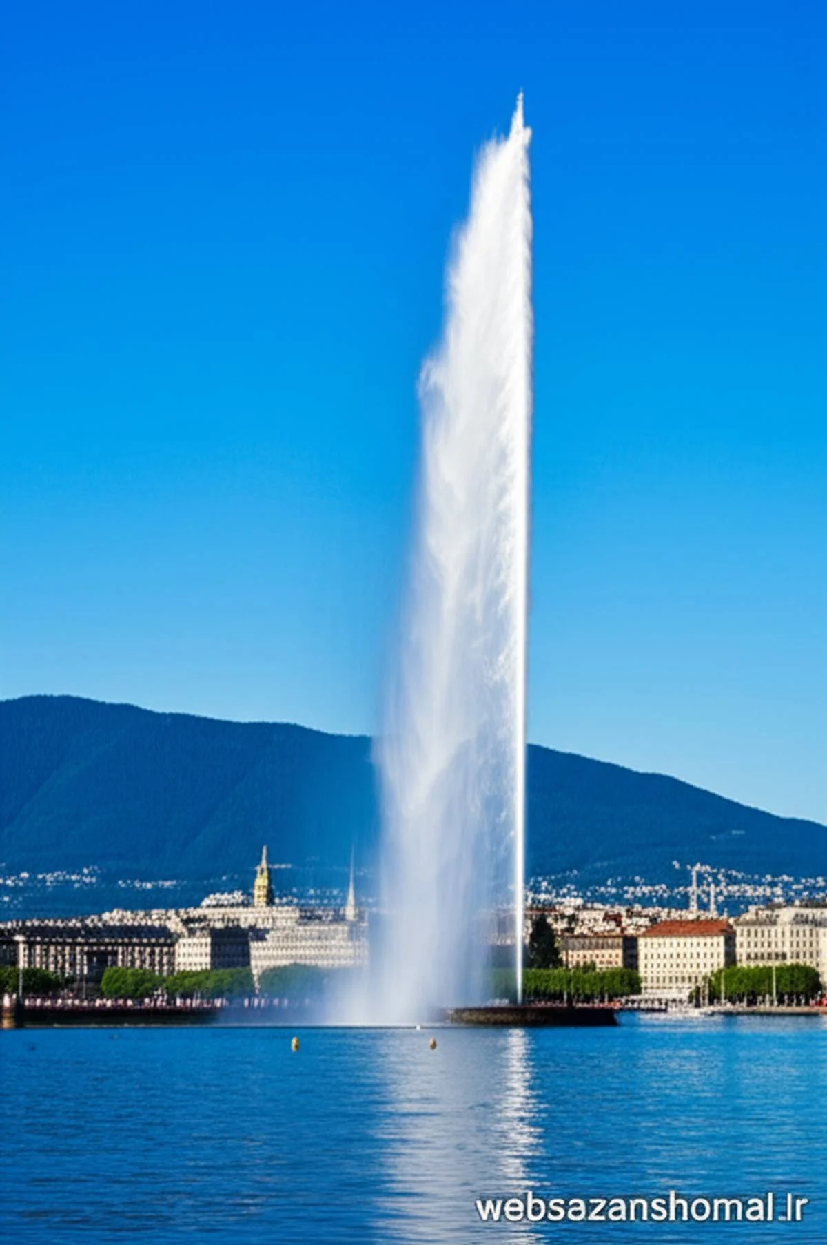 Jet d’Eau ژنو | فواره 140 متری دریاچه ژنو سوئیس