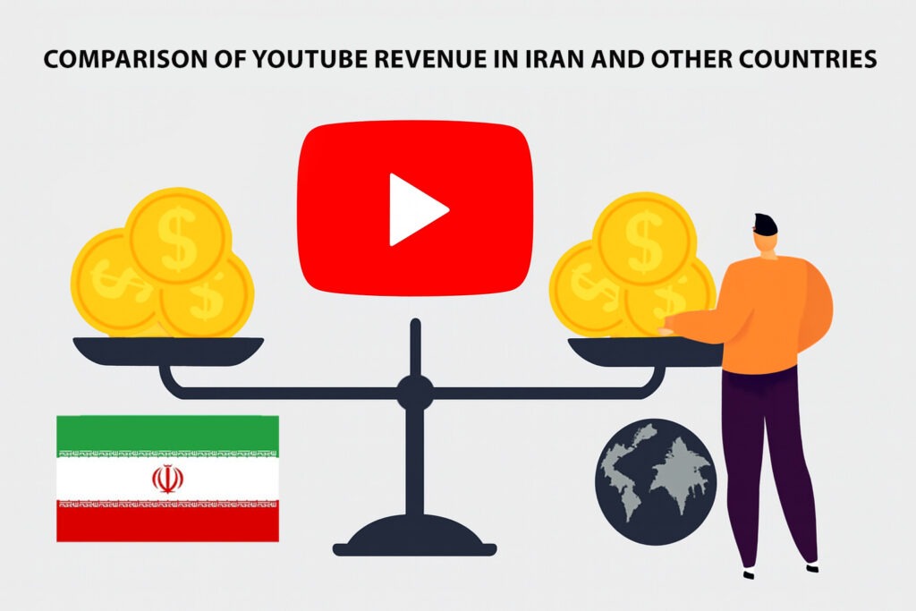 مقایسه درآمد از یوتیوب در ایران و سایر کشورها: فرصت ها و چالش ها
